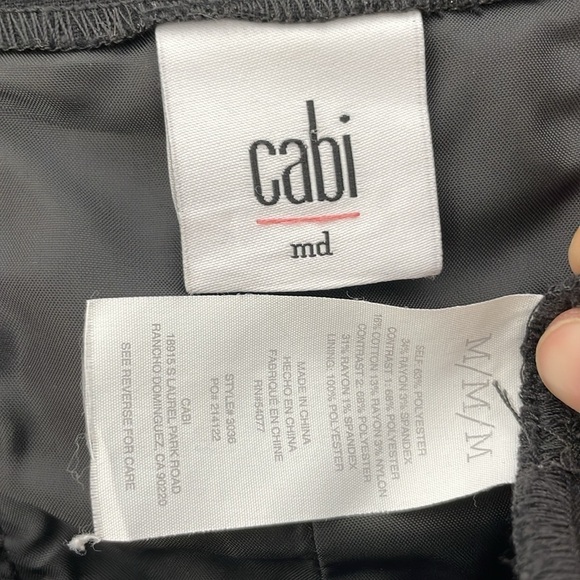 Cabi Jacket Women's Medium Green Black Mixed Media Blazer Cropped Snap Buttons - Picture 12 of 15